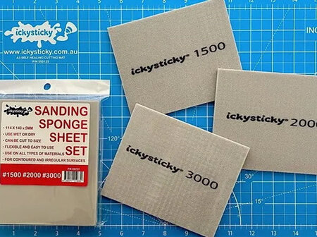 Ickysticky Sanding Sponge Sheet Set 1500/2000/3000 (550151)