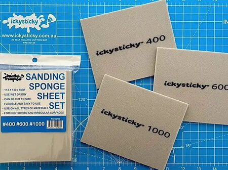 Ickysticky Sanding Sponge Sheet Set 400/600/1000 (550150)