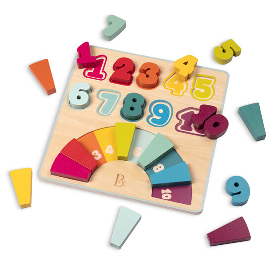 B. Counting Rainbows Wooden Puzzle toddler kids gift numeracy learning toy
