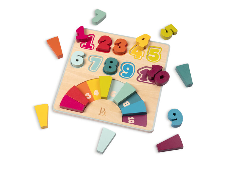 B. Counting Rainbows Wooden Puzzle toddler kids gift numeracy learning toy