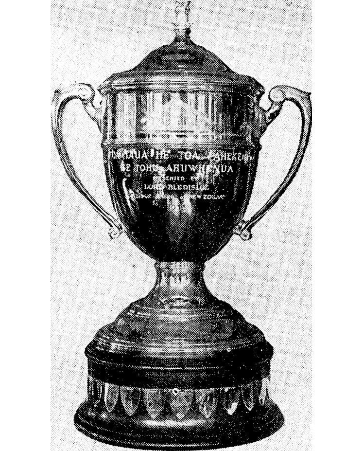 Image of Trophy from 1930s taken from Newspaper