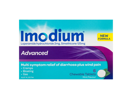 Imodium Advanced - 6 Chewable Tablets