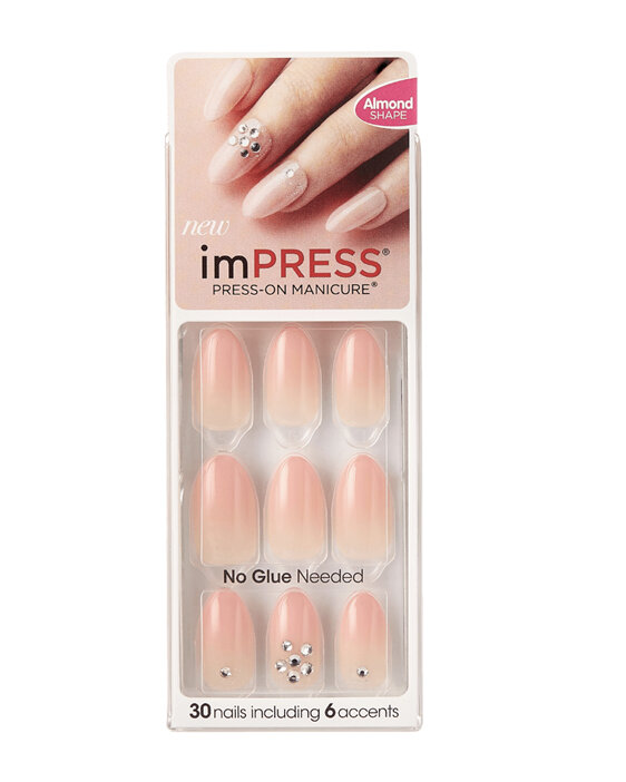 imPRESS Symphony Press-on Manicure Nails Almond Shape with Accents