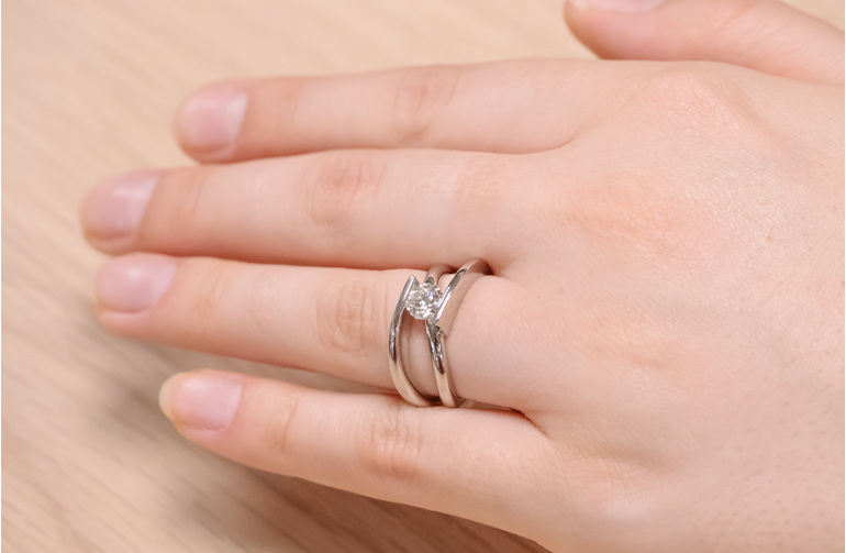 Infinity - Contemporary/Modern Diamond Engagement or Dress Ring