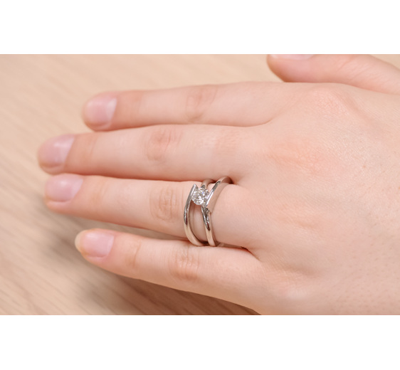 Infinity - Contemporary/Modern Diamond Engagement or Dress Ring