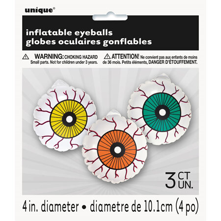 Inflatable eyeballs x 3