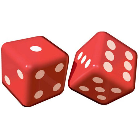 Inflatble dice - 2 pce