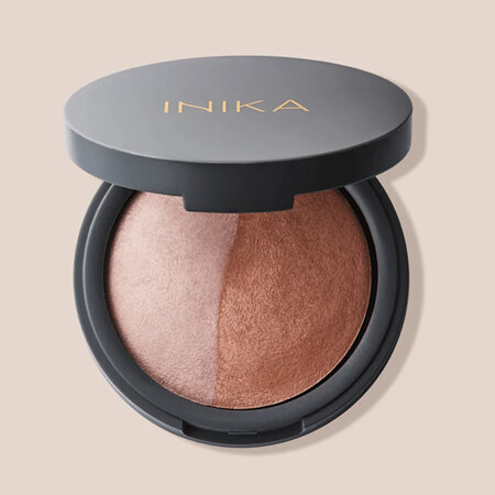 INIKA ORGANIC BAKED MINERAL BLUSH DUO - PINK TICKLE