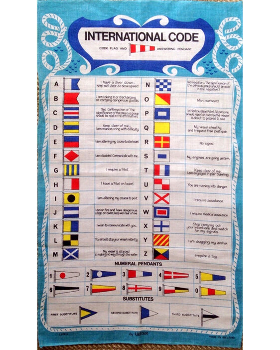 International Code Flag Tea Towel