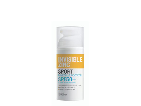 INVISIBLE ZINC 4 Hour Water Resistant SPF50+ 100ml