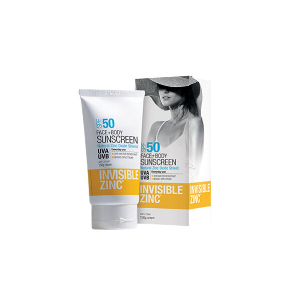 INVISIBlE ZINC Face & Body 2 Hour Water Resistant SPF50 150g