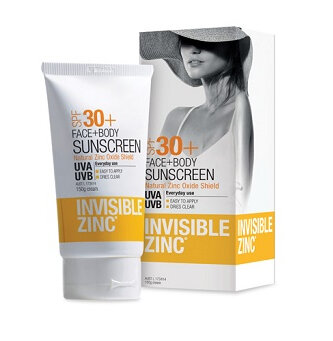 Invisible Zinc Face & Body 2hr Water Resistant SPF50 150g