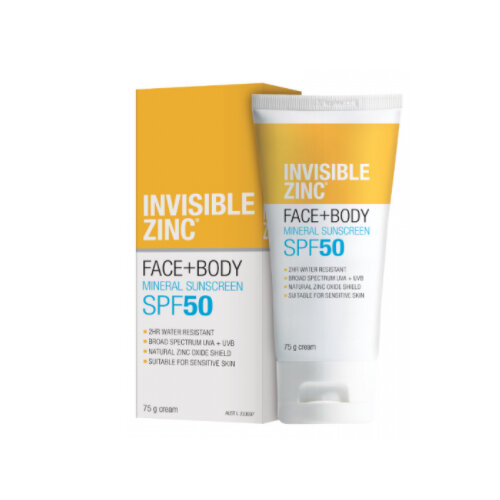 INVISIBLE ZINC Face & Body SPF 50 75g