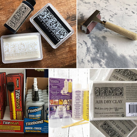 IOD Tools, Inks, Brayers, Air Dry Clay and more...