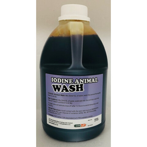Iodine animal wash