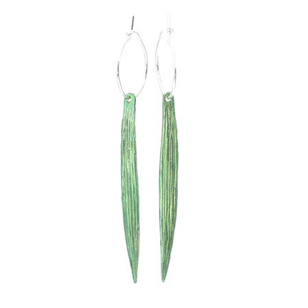 Iris Leaf Earrings