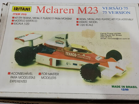 Iritani 1/20 McLaren M23 75 Version