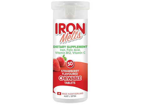 Iron Melts Chewable 50 Tablets