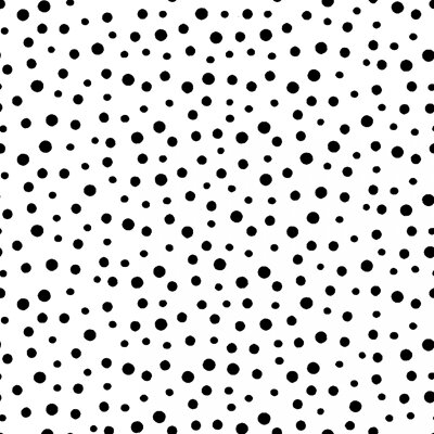 Irregular Dot - Black on White