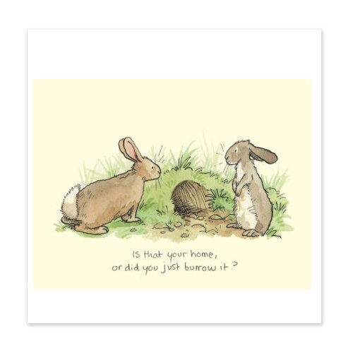 Is That Your Home Card or Did You Just Burrow It? by Anita Jeram Two Bad Mice
