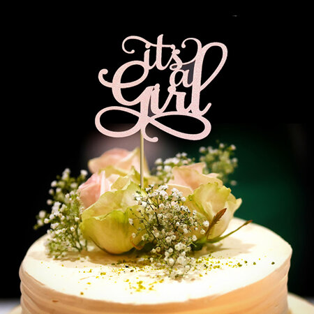 It's a Girl Cake Topper