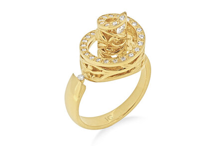 Ivy: Yellow Gold and Diamond Ring