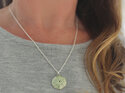 Jade green sterling silver kina shell sea urchins pendant lily griffin nz ocean