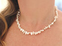 Jade keshi cream pearls knotted silk necklace leaves lily griffin nz jewellery