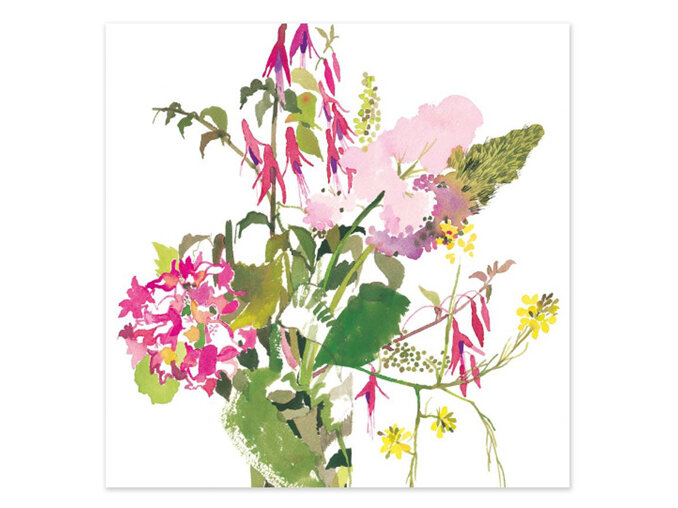 Jane Ormes An English Garden Card Cornish Wild Flowers