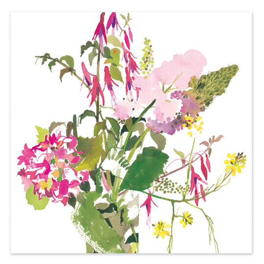 Jane Ormes An English Garden Card Cornish Wild Flowers