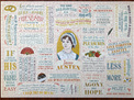 Janes Austen Literary Lines 1000 Piece Jigsaw Puzzle buy at www.puzzlesnz.co.nz