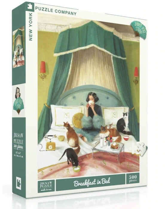 Janet Hill Studio Breakfast in Bed 500 Piece Puzzle New York Puzzle Company