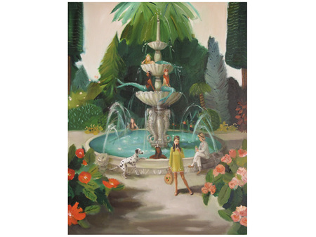 Janet Hill Studio - Mermaid Fountain 1000 Piece Puzzle - New York Puzzle Company