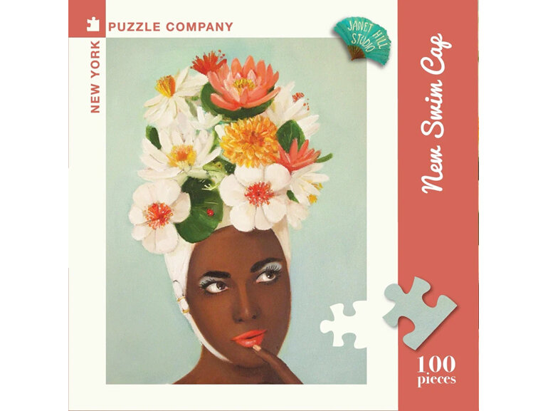 Janet Hill Studio - New Swim Cap 100 Piece Mini Puzzle - New York Puzzle Company