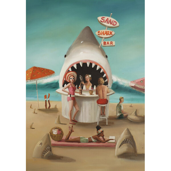 Janet Hill Studio - Sand Shark Bar 500 Piece Puzzle - New York Puzzle Company