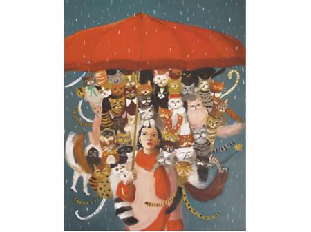 Janet Hill Studio - The Cat Countess 1000 Piece Puzzle - New York Puzzle Company