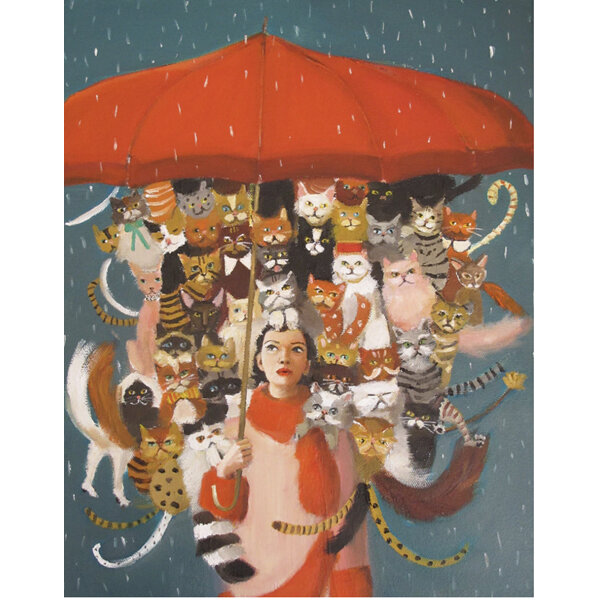 Janet Hill Studio - The Cat Countess 1000 Piece Puzzle - New York Puzzle Company