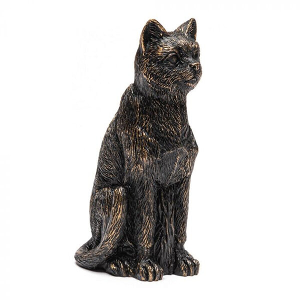 Jardinopia Cane Topper Cat Antique Bronze