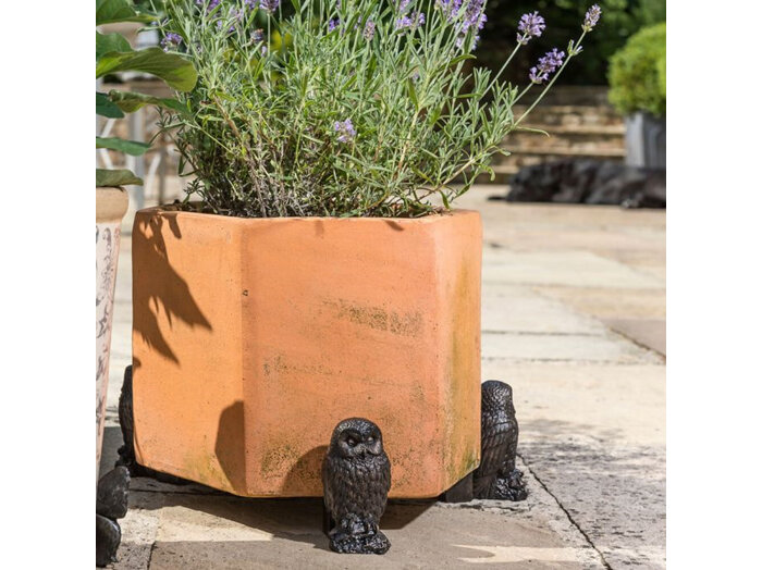 Jardinopia Potty Feet Tawny Owl Set of 3 home garden pot plant