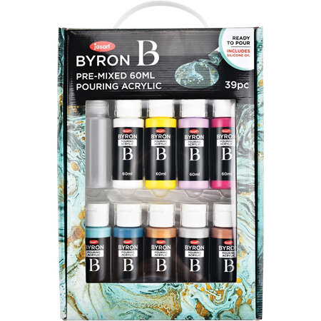Jasart Byron Acrylic Pour Paint Silicone Set
