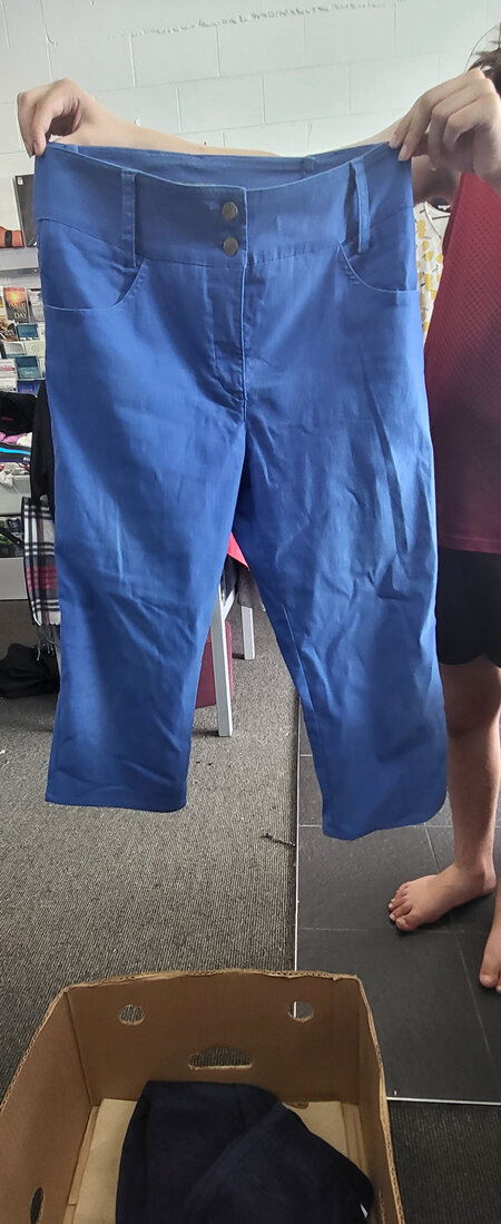 Jean Jones size L light blue pants