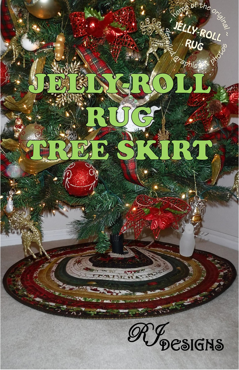 Jelly Roll Rug Tree Skirt from R J Designs