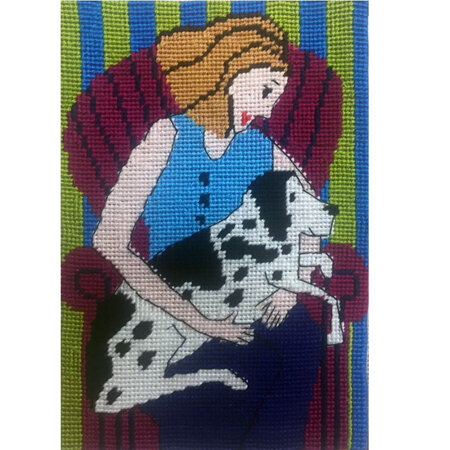 Jennifer Pudney Postcard - Madonna and Dog