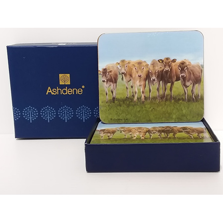 Jersey Cows Coasters set of 6  0840