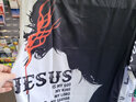 Jesus bled for us black & white adults quick dry tshirt