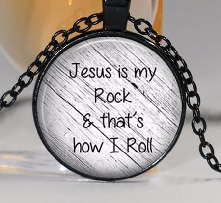 Jesus is my Rock Necklace
