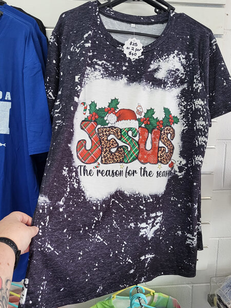Jesus is the reason for the season womens T-shirt