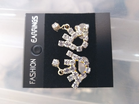 Jeweled Hand Earrings