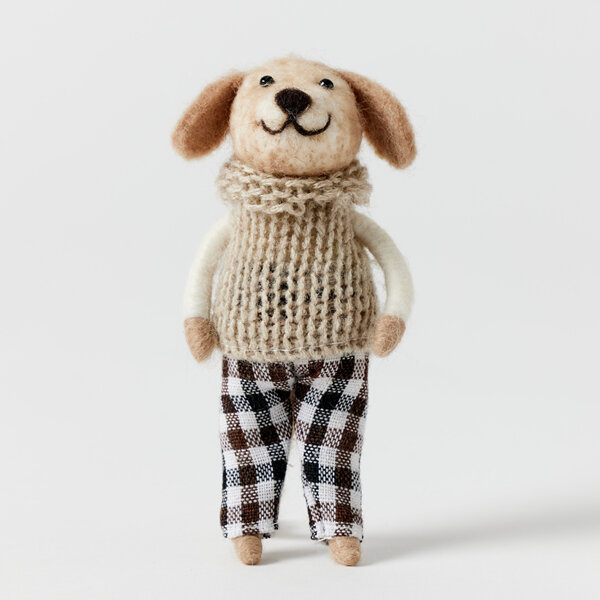 Jiggle & Giggle Felt Animal Brian Dog