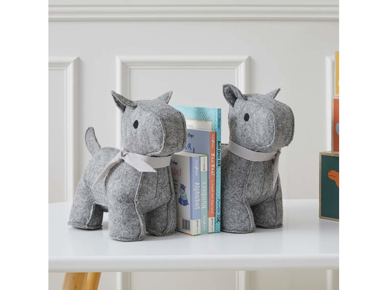 Jiggle & Giggle Louis & Coco Bookends Set of 2 dogs kids nursery